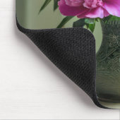 ピンク牡丹ブーケ マウスパッド (コーナー)