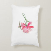 ピンク牡丹ランバーアクセント枕 アクセントクッション (裏面(縦))