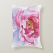 ピンク牡丹ランバーアクセント枕 アクセントクッション (正面(垂直))