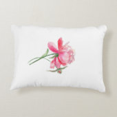 ピンク牡丹ランバーアクセント枕 アクセントクッション (裏面)
