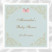 ピンク牡丹ロココヴィンテージ花赤ちゃんシャワー スタンダードカクテルナプキン