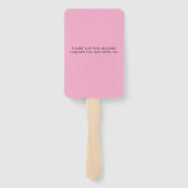 ピンク牡丹ロコフレーム結婚ズ ハンドファン (裏面)