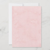 ピンク牡丹ヴィンテージトラック結婚のカップルのシャワー 招待状 (裏面)