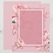 ピンク牡丹紙シート (正面/裏面)