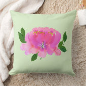 ピンク牡丹装飾用クッション クッション (ブランケット)