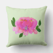 ピンク牡丹装飾用クッション クッション (裏面)