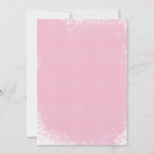 ピンク牡丹金ゴールドチャリスファースト聖餐式 招待状 (裏面)