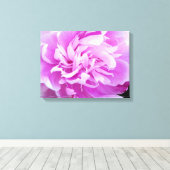 ピンク牡丹 キャンバスプリント (インサイチュ (ウッドフロア))