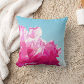 ピンク牡丹 クッション (ブランケット)