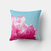 ピンク牡丹 クッション (裏面)