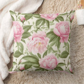 ピンク牡丹 クッション (ブランケット)