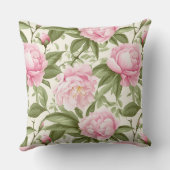 ピンク牡丹 クッション (裏面)