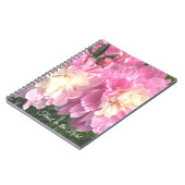 ピンク牡丹 ノートブック (左側)