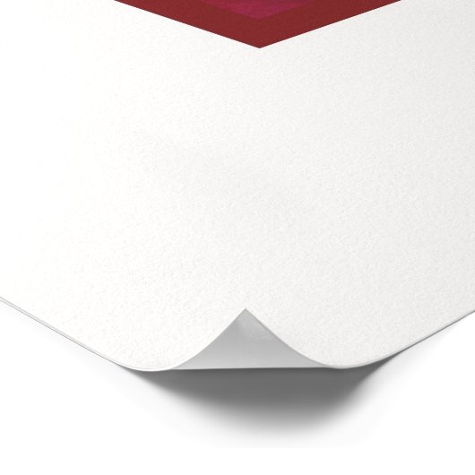 ピンク牡丹 ポスター (角)