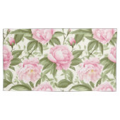 ピンク牡丹 枕カバー (正面左)