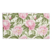 ピンク牡丹 枕カバー (裏面-右)