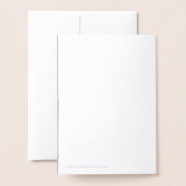 ピンク独身ののバラ/金の箔 箔カード (裏面封筒付き)