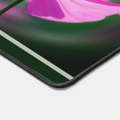 ピンク独身のコスモス山花パーソナライズされた デスクマット (コーナー)