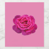 ピンク独身のバラ ワインラベル (シングルラベル)