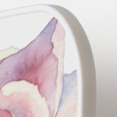 ピンク独身のローズの開花署名 ピックルボールラケット (左詳細)