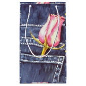 ピンク独身のローズ スモールペーパーバッグ (裏面)