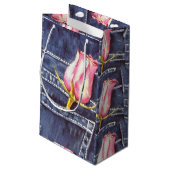 ピンク独身のローズ スモールペーパーバッグ (裏面アングル)