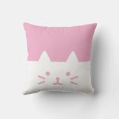 ピンク猫の枕 クッション (裏面)