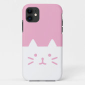 ピンク猫のiphoneの場合 Case-Mate iPhoneケース (裏面)