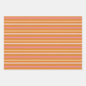 ピンク猫クリスマスライトホリデー ラッピングペーパーシート (正面3)