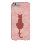 ピンク猫シルエットフォンケース Case-Mate iPhoneケース (裏面)