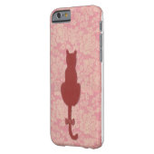 ピンク猫シルエットフォンケース Case-Mate iPhoneケース (裏面左)