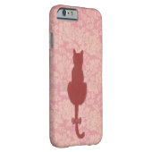 ピンク猫シルエットフォンケース Case-Mate iPhoneケース (裏面/右)