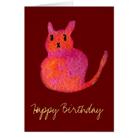 ピンク猫ファンキーかわいい子猫 (正面)