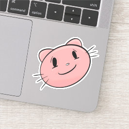 ピンク猫 シール