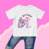 ピンク猫 ベビーTシャツ