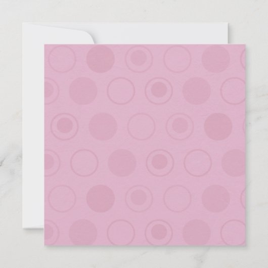 ピンク猿のおもしろいの写真の誕生日の招待 招待状 (裏面)