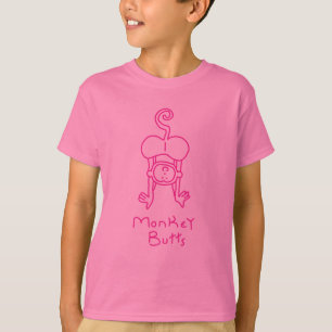ピンク猿のお尻 Tシャツ