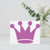 ピンク王冠 ポストカード (スタンド正面)