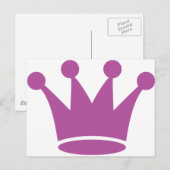 ピンク王冠 ポストカード (正面/裏面)