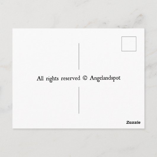 ピンク王室のと金ゴールドの黒猫 ポストカード (裏面)