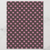 ピンク王室のの城白と茶色のスクラップブック紙 (正面)