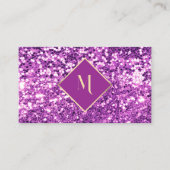 ピンク王室のグリッタースタイリッシュ 名刺 (正面)