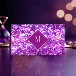 ピンク王室のグリッタースタイリッシュ 名刺