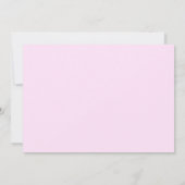 ピンク王室のプリンセスキャッスルガール誕生日 サンキューカード (裏面)