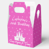 ピンク王室のプリンセスキャッスルガール誕生日 フェイバーボックス (オープン)