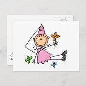 ピンク王室のプリンセス ポストカード (正面/裏面)