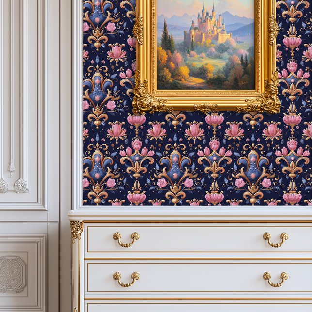 ピンク王室のローズプリンセスコア 壁紙 (Royal Pink Roses Princescore Wallpaper)