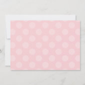 ピンク王室の金ゴールドプリンセスガールフォトバースデーパーティー 招待状 (裏面)