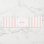 ピンク甘い小さな桃の水瓶ラベル ペットボトルラベル (シングルラベル)