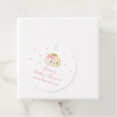 ピンク甘い小さな餃子の女の子の赤ちゃんシャワー フェイバータグ (インサイチュ)